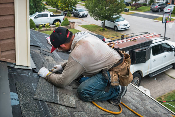 Professional Gutter Repair And Installation technician working in Wanatah, IN